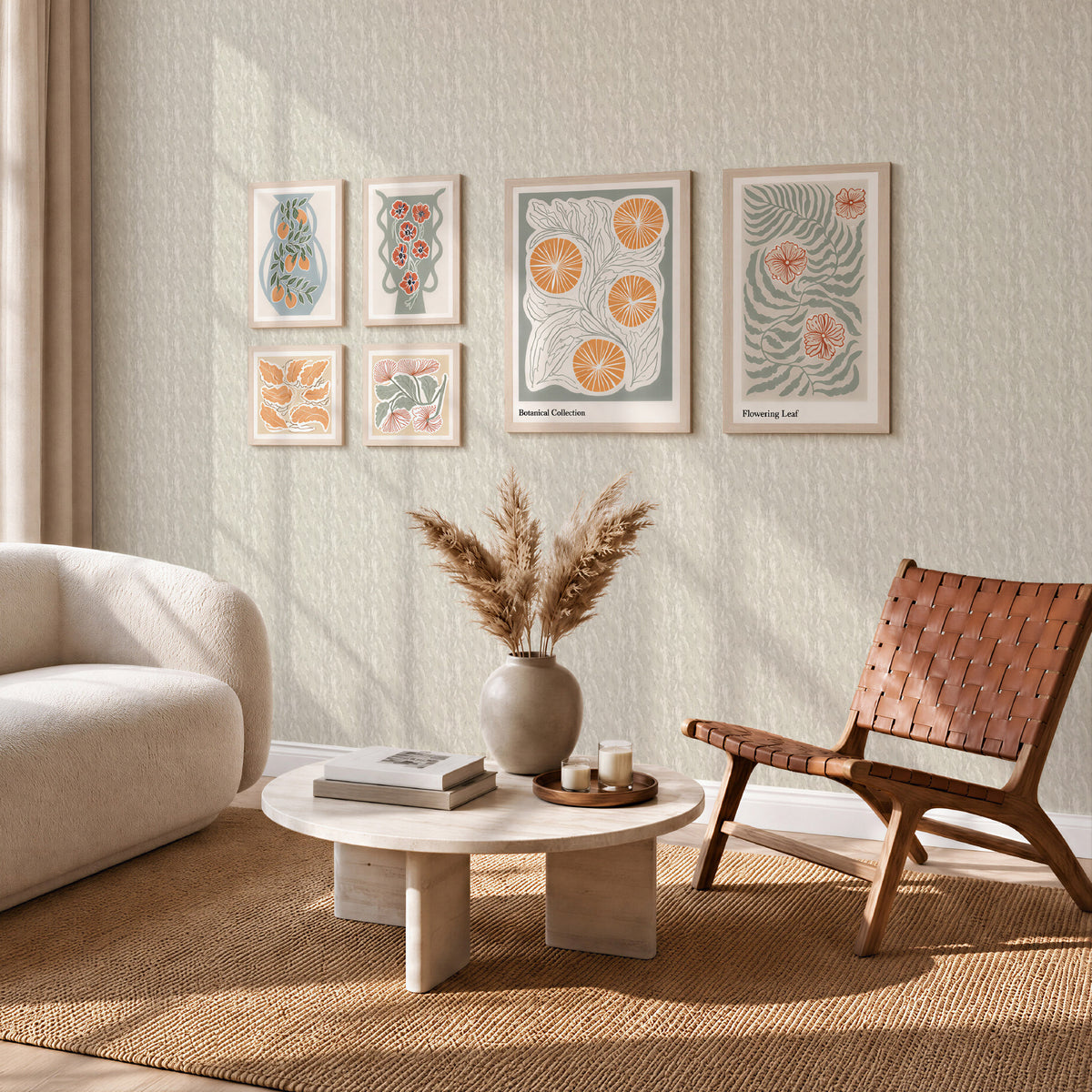 Arthouse Abstract Botanicals 6 in 1 Canvas Set