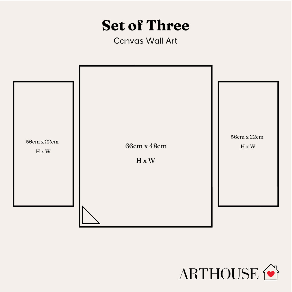 Arthouse Damask 3 in 1 Canvas Set