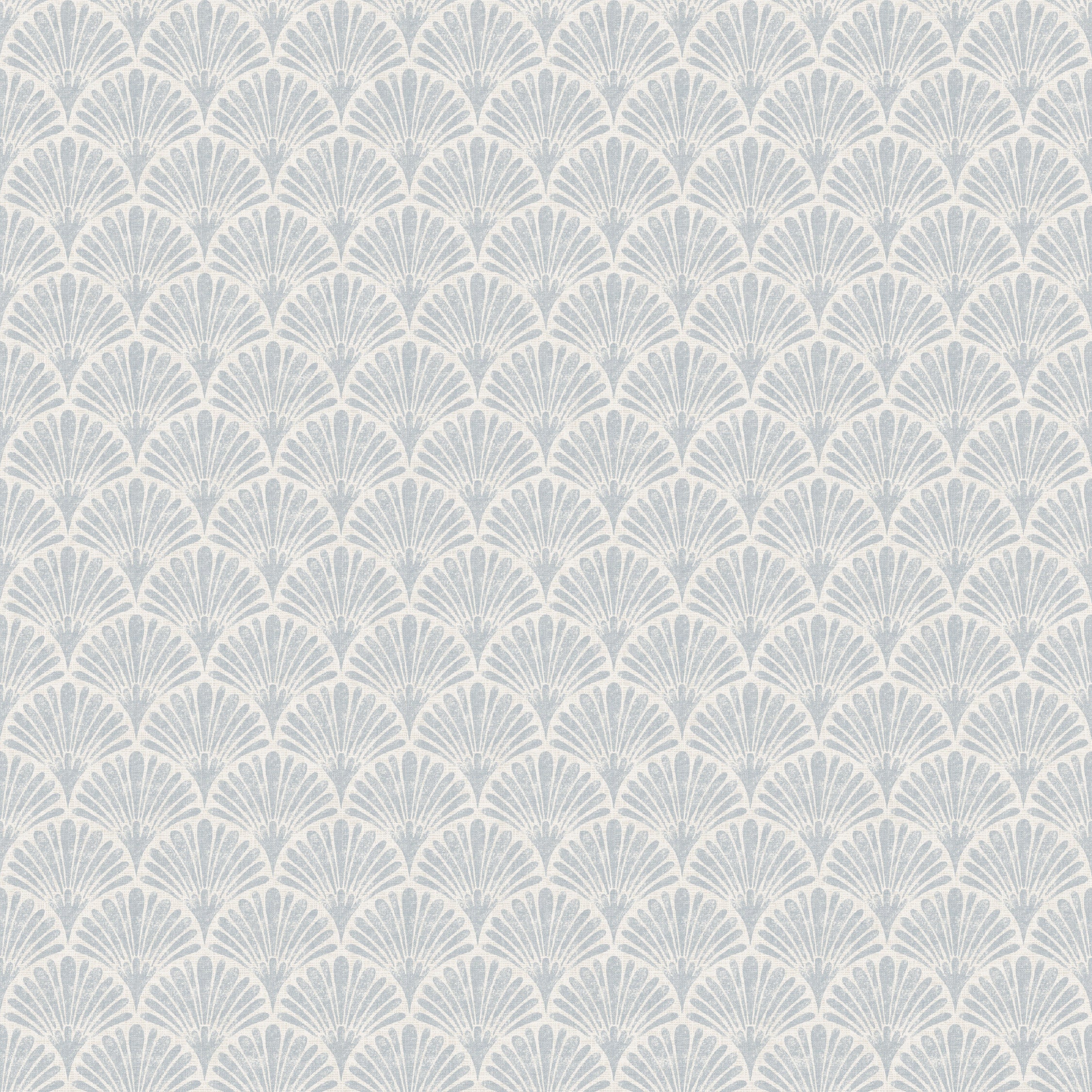 Scallop Shells Blue Wallpaper
