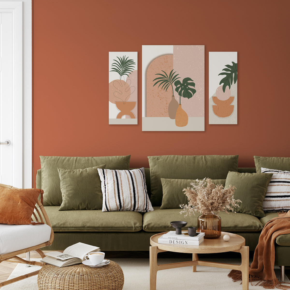 Arthouse Abstract Vase 3 in1 Canvas Set