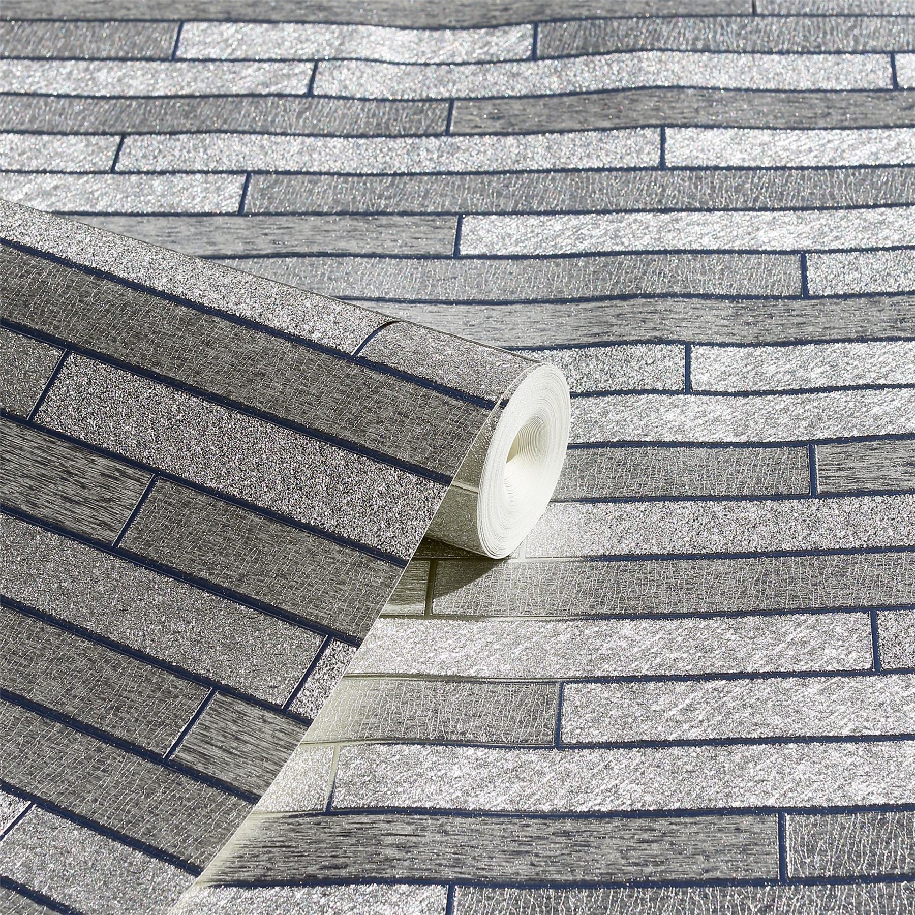 Foil Slate Silver Wallpaper sw9