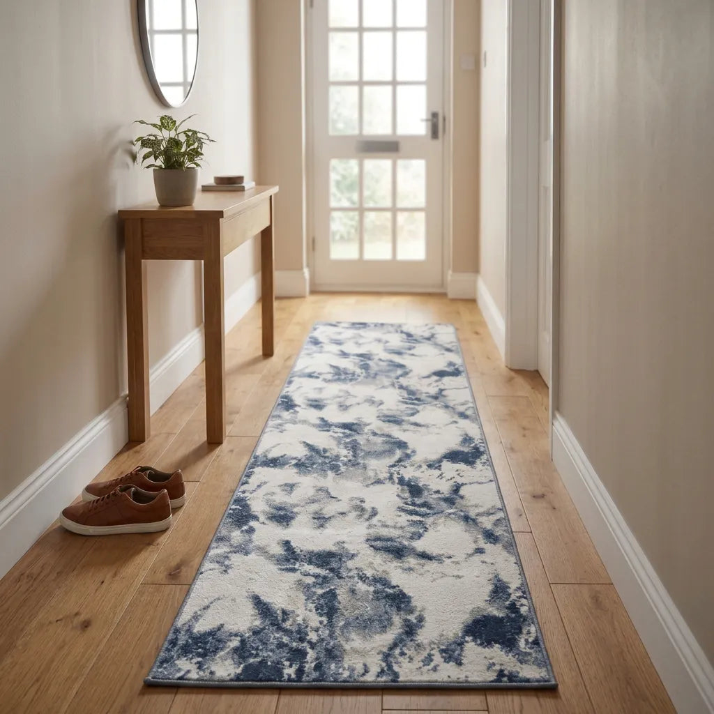 Muse Bahia Marble Navy 60 x 230cm Runner