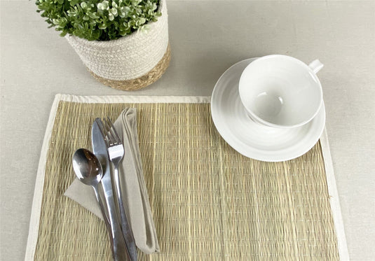 Spey Dry Grass 35x45cm Cream Set of 2 Placemat