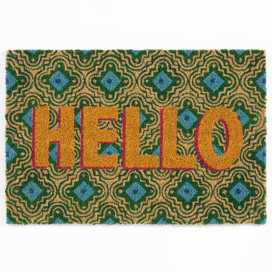 Astley Hello Printed Multi Doormat 40x60cm