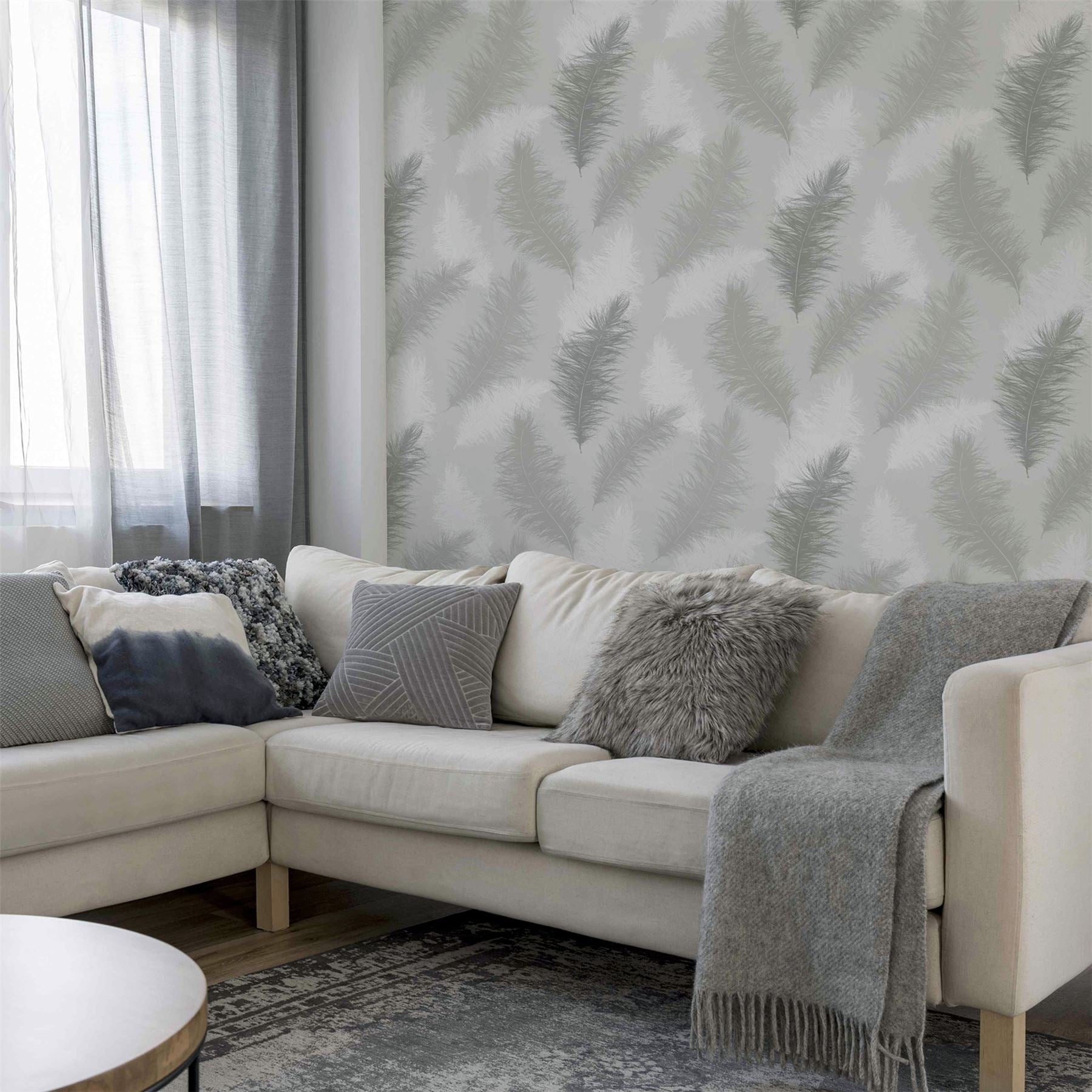 Sussurro Grey Wallpaper