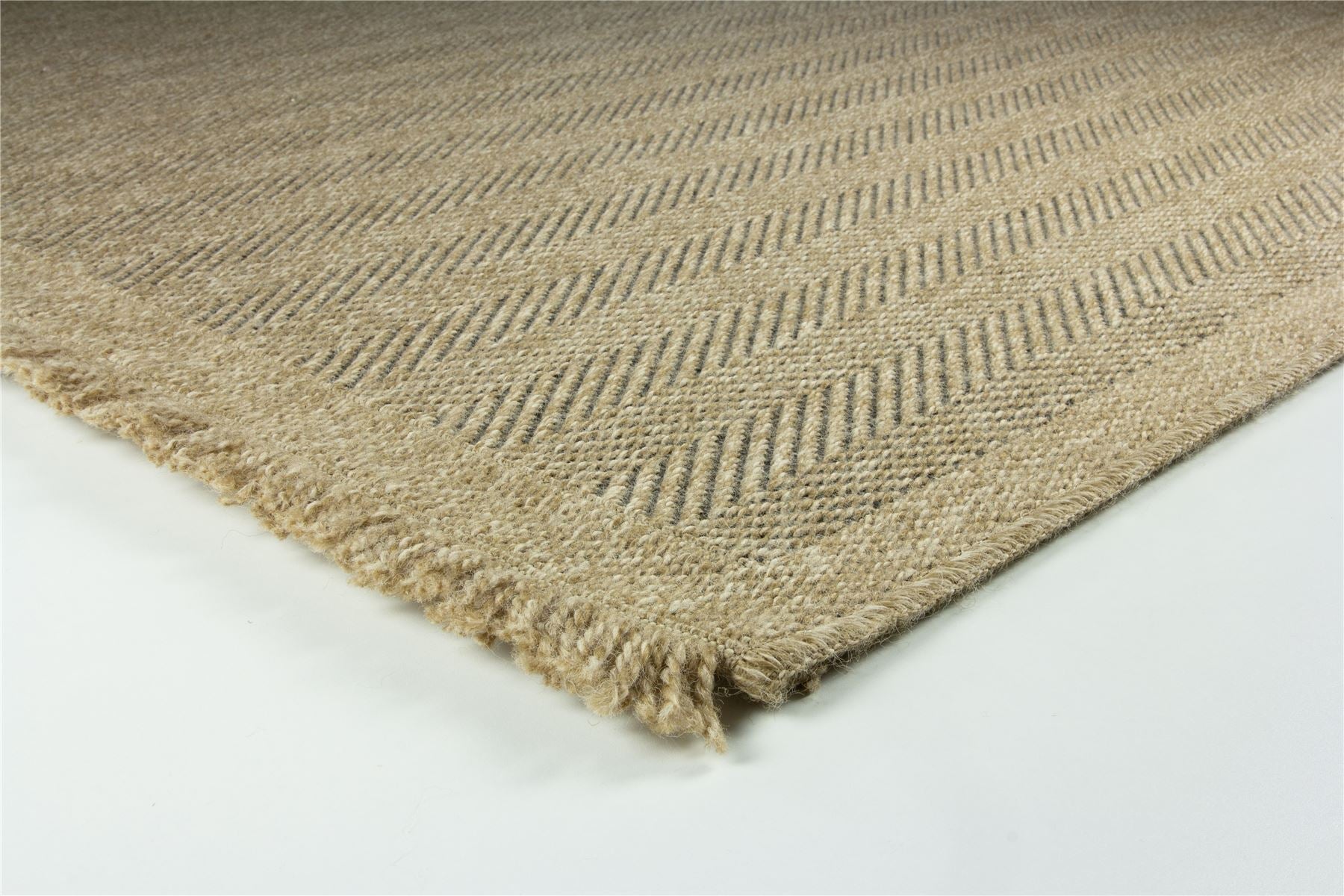 Jute Effect Herringbone Rug