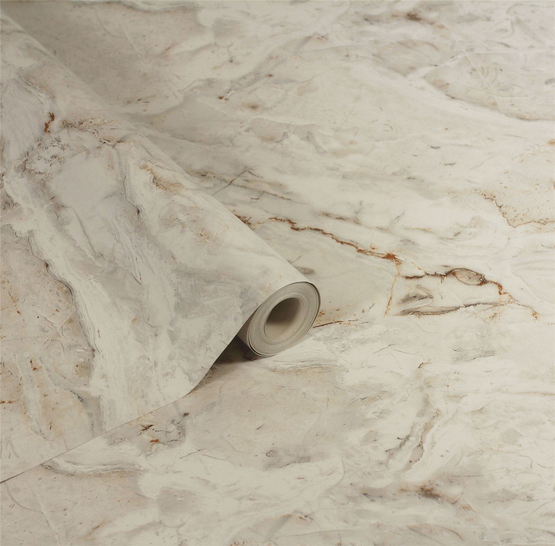 Venetian Plaster Grey/Gold Wallpaper