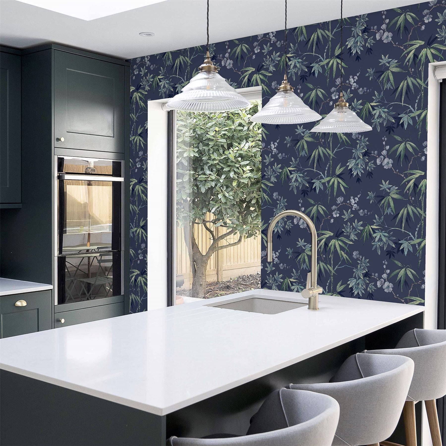 Jasmine Garden Navy