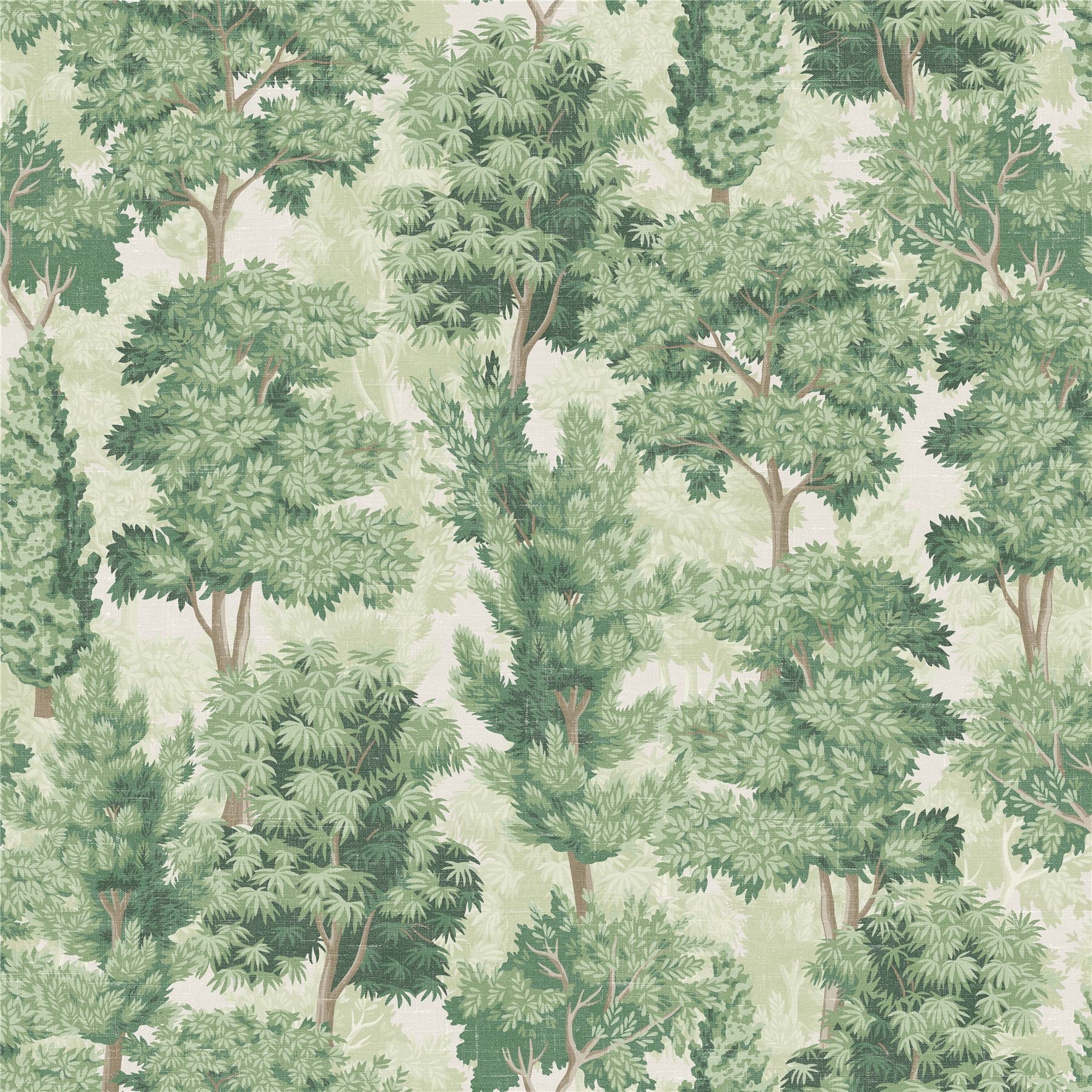 Organic Forest Green Wallpaper