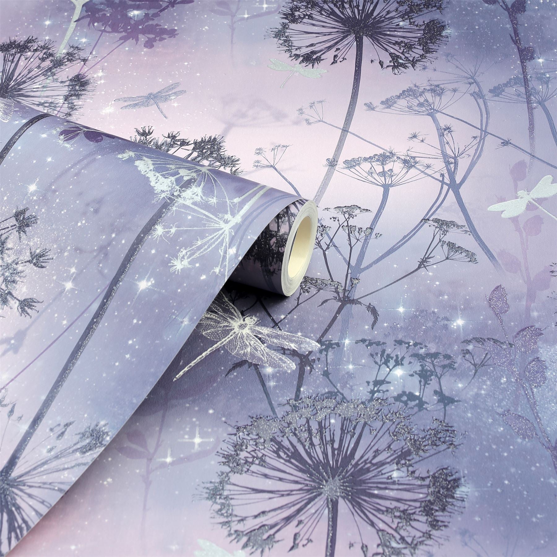Damselfly Purple Wallpaper