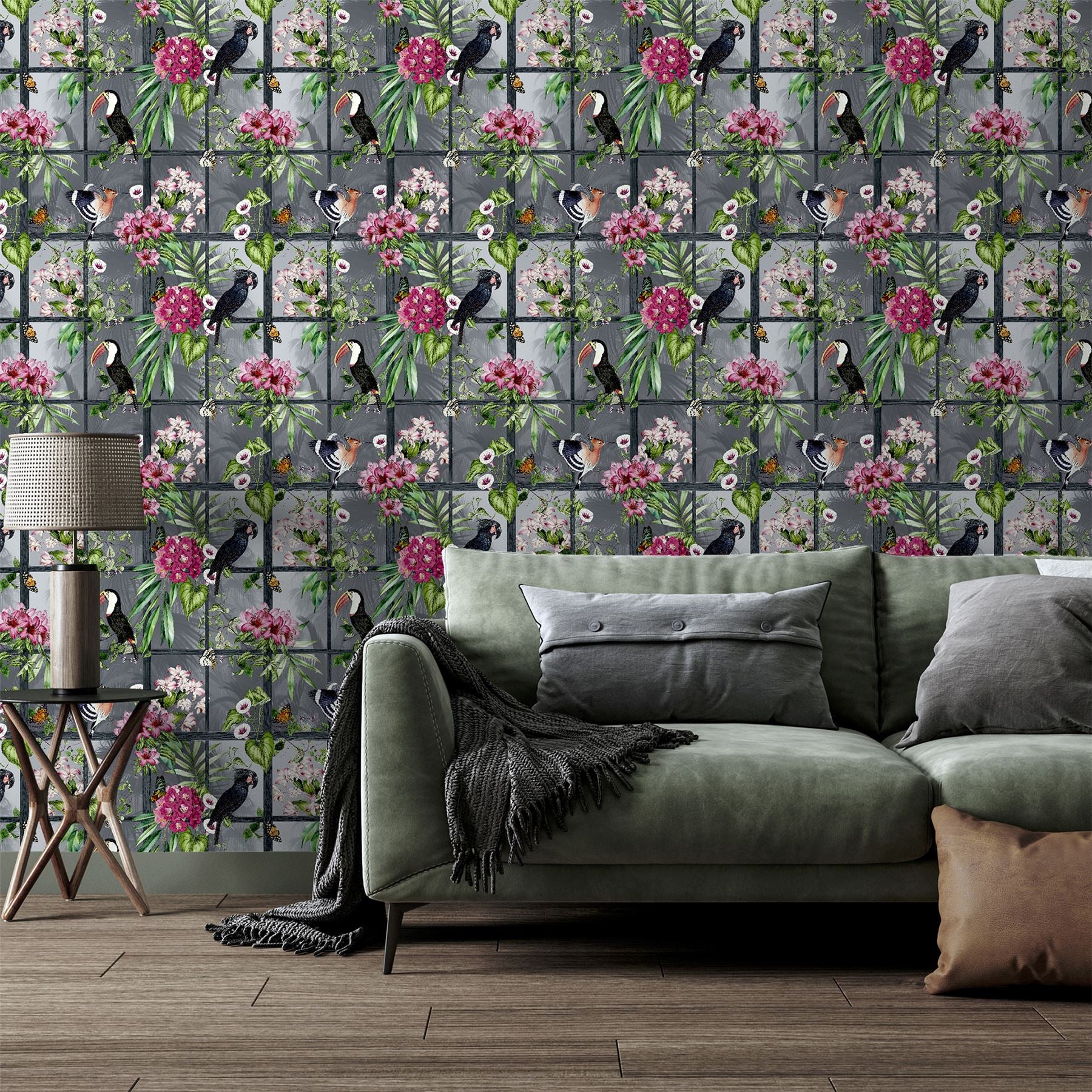 Cuban Tropicana Multi Wallpaper