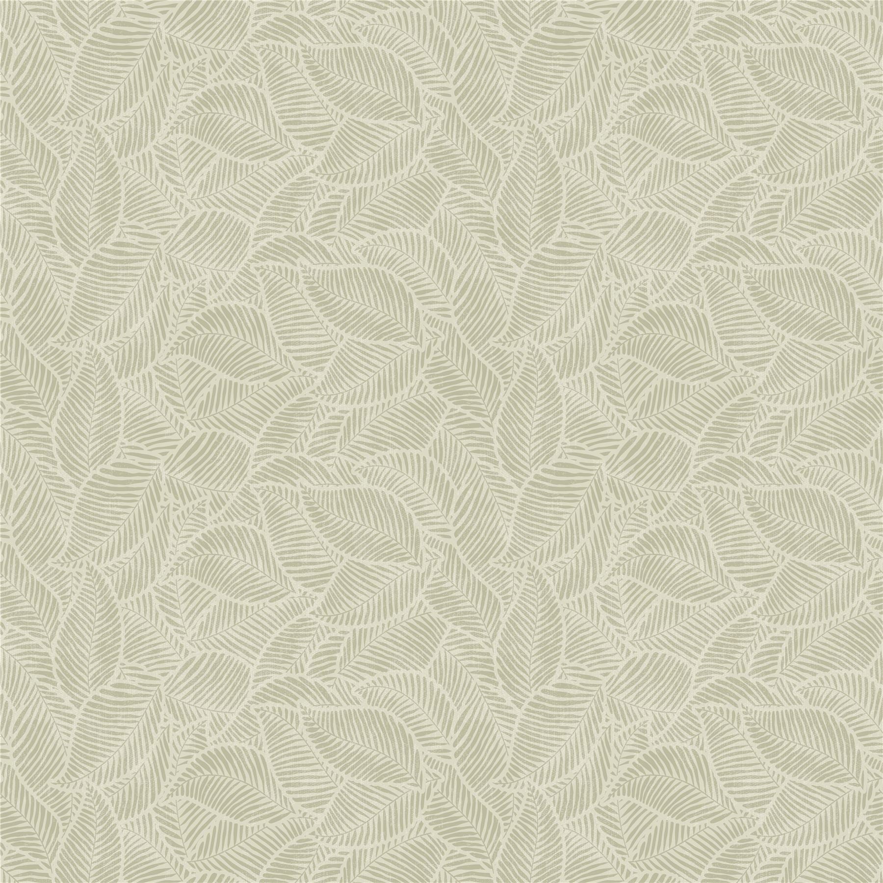 Leaf Print Sage Wallpaper