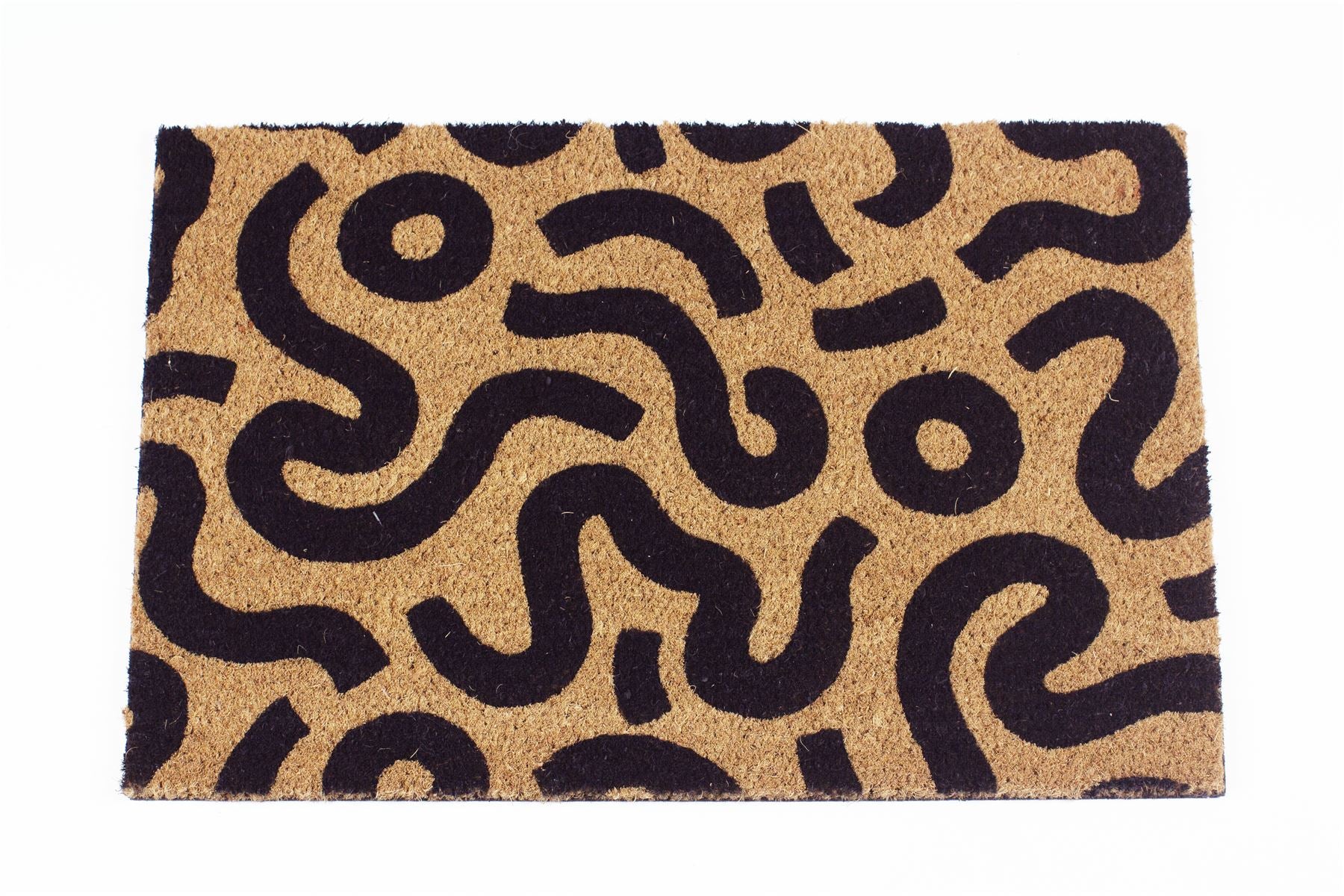 Astley Abstract Printed Neutral Doormat 40x60cm