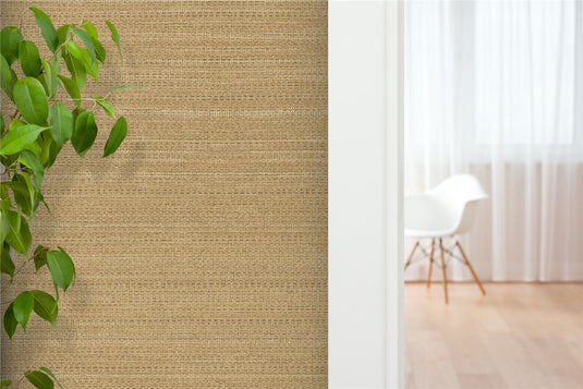 Raffia Texture Rust Wallpaper