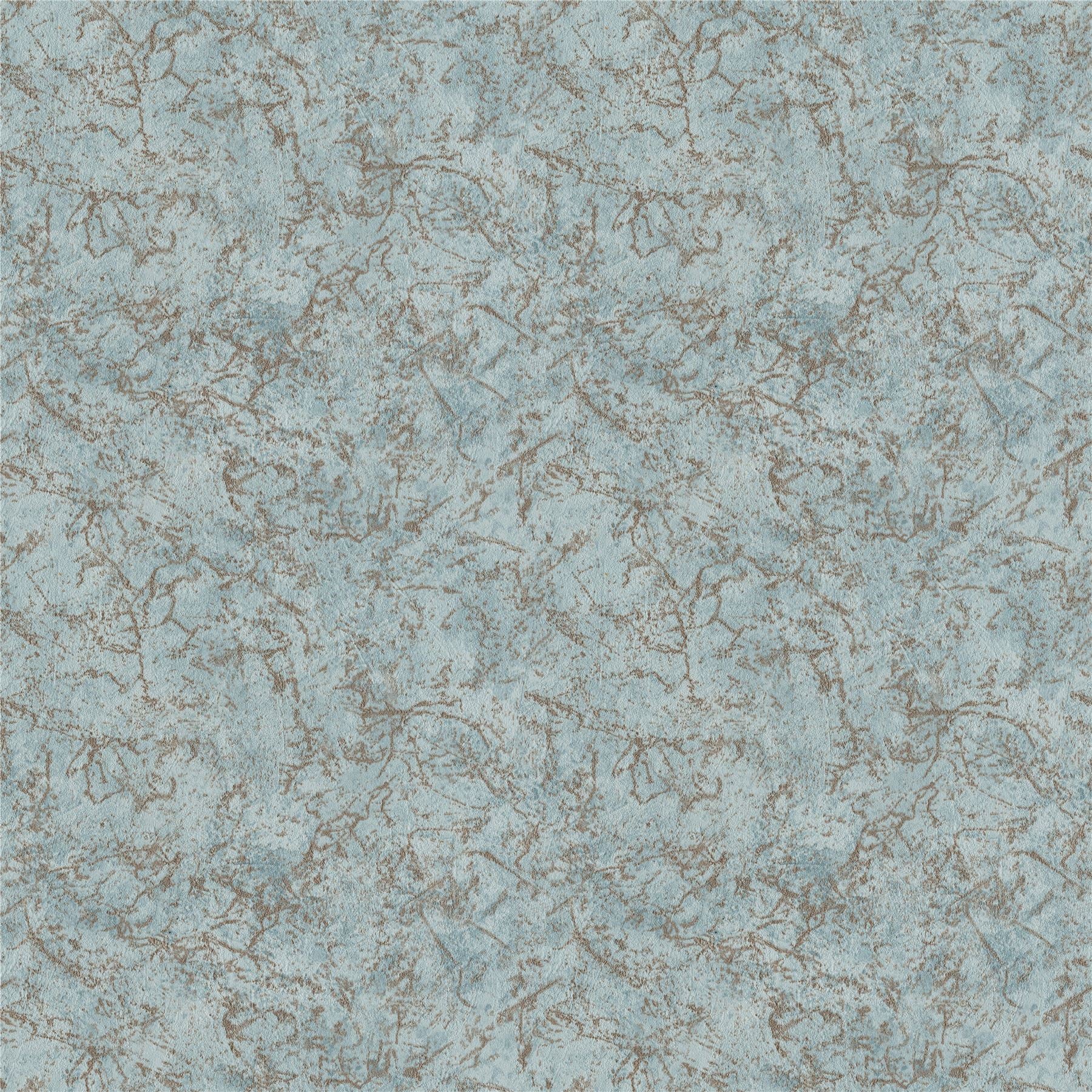 Textured Marble Soft Blue / Gold Wallpaper