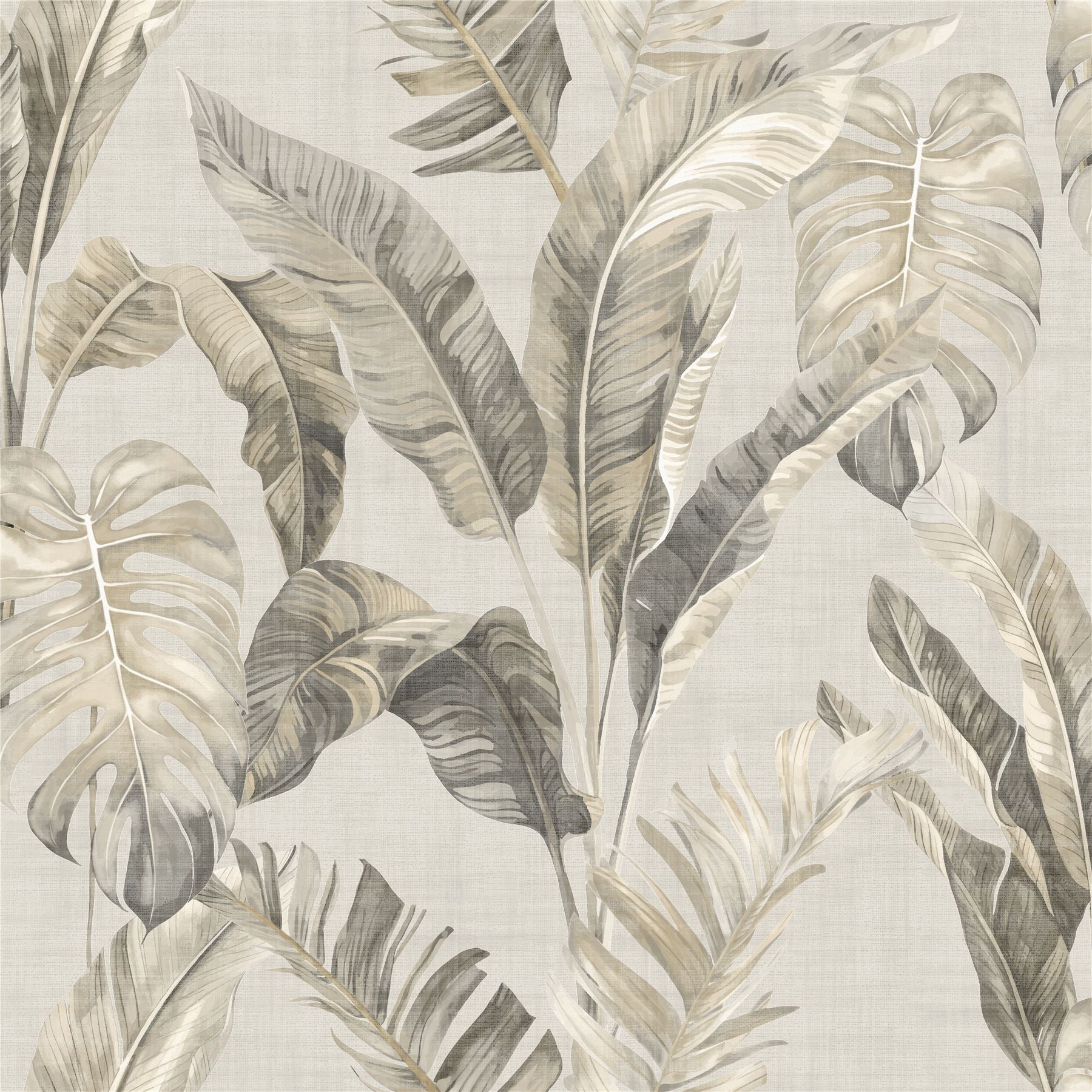 Palm Springs Taupe Wallpaper