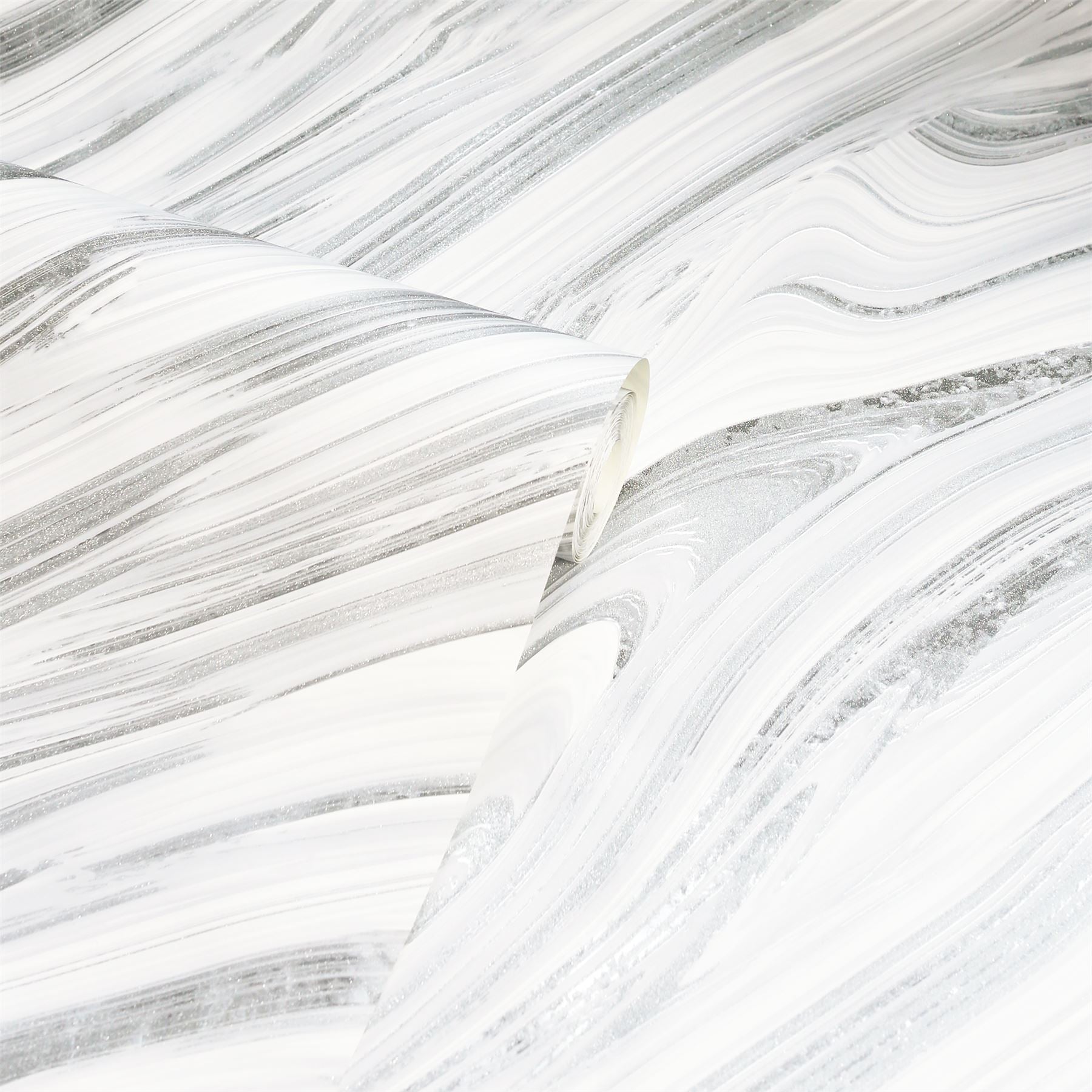 Soft Mineral Silver Wallpaper