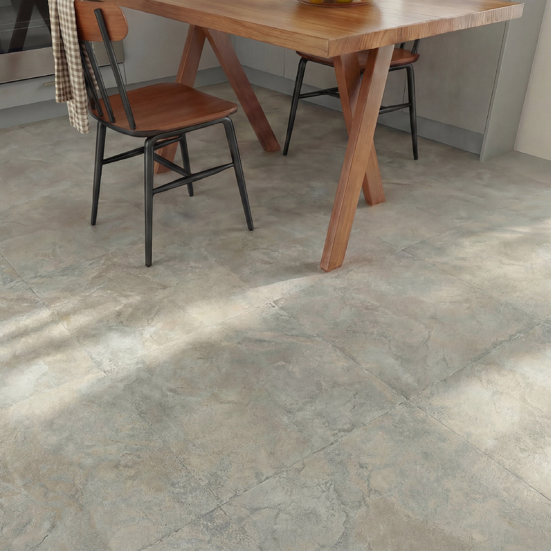 Floor Tile Stone 30.5x30.5cm Natural (10 Tiles Per Pack)