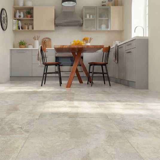 Floor Tile Stone 30.5x30.5cm Natural (10 Tiles Per Pack)
