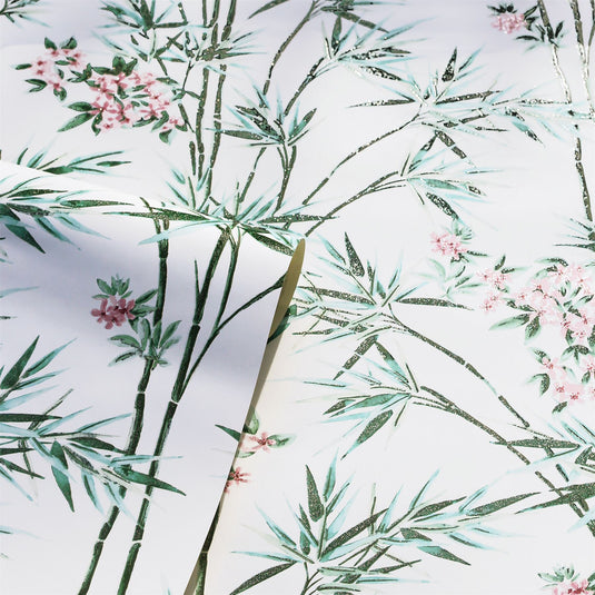 Bamboo & Blossom White sw12