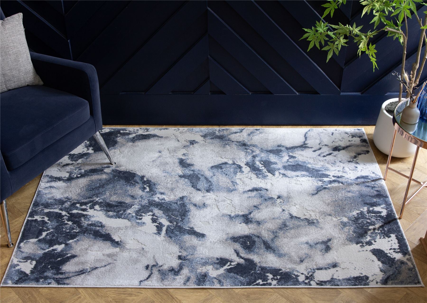 Muse Bahia Marble Navy Rug