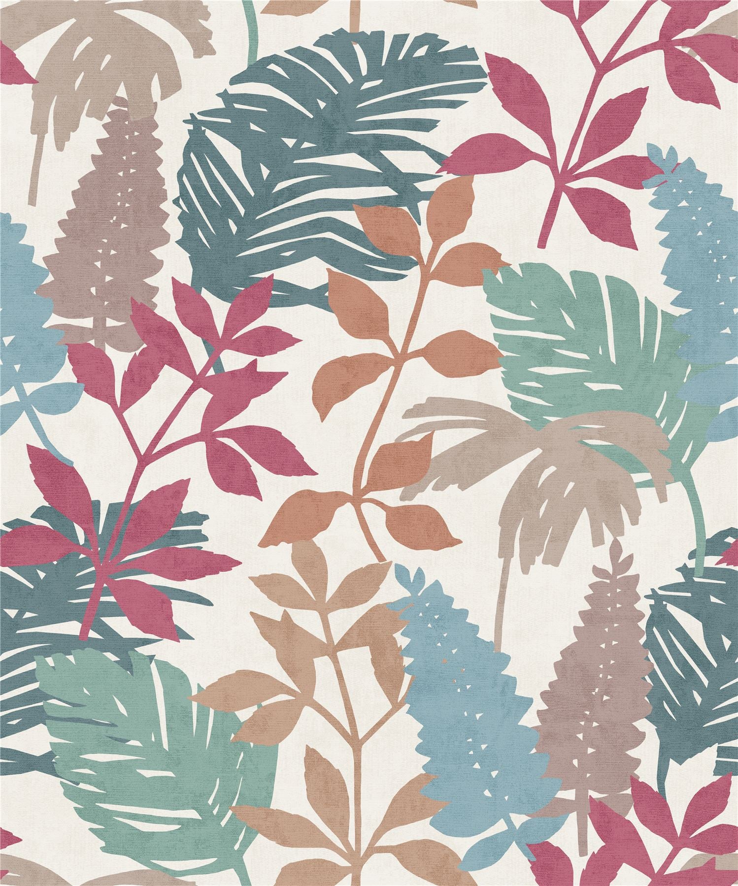 Fun Leaf Soft Multi Wallpaper