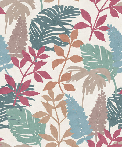 Fun Leaf Soft Multi Wallpaper