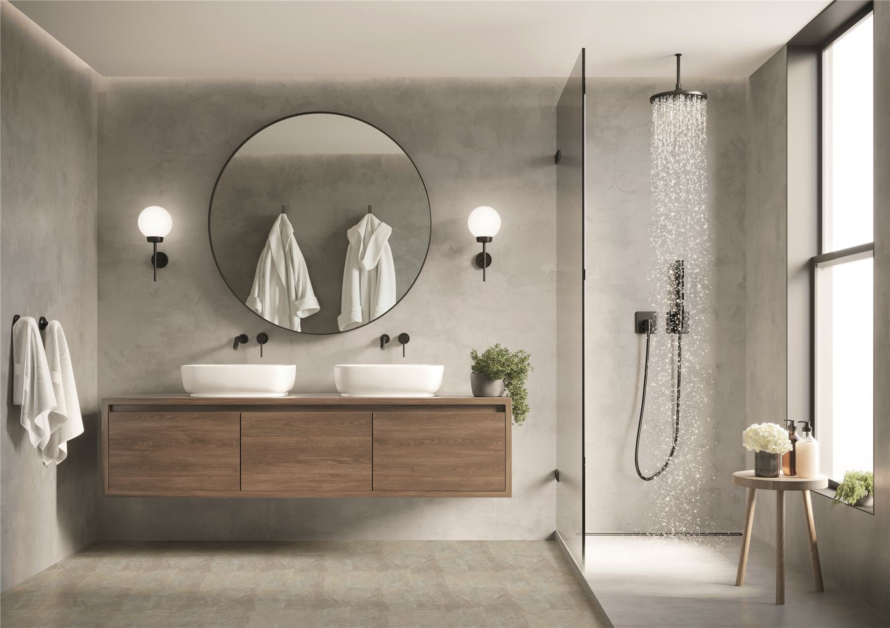 Floor Tile Stone 30.5x30.5cm Natural (10 Tiles Per Pack) - sw6