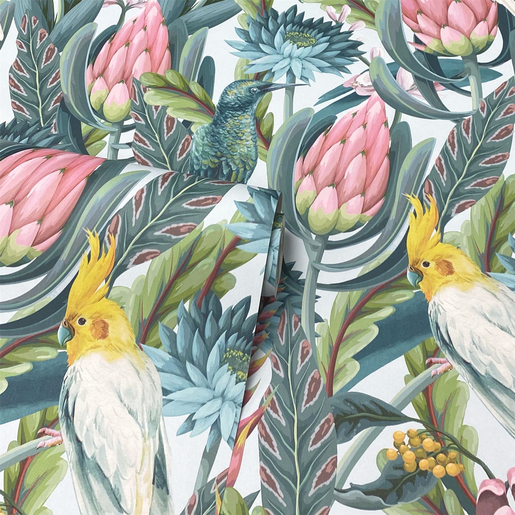 Rainforest Escape Green Pink sw12