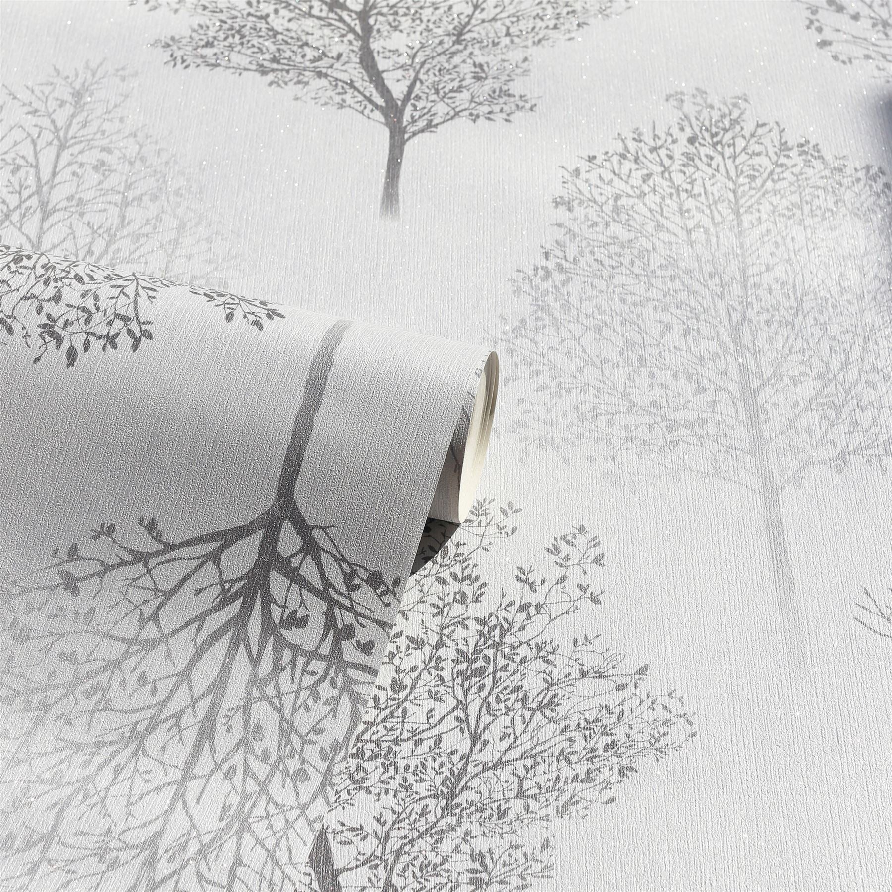 Wonderland Mono Wallpaper