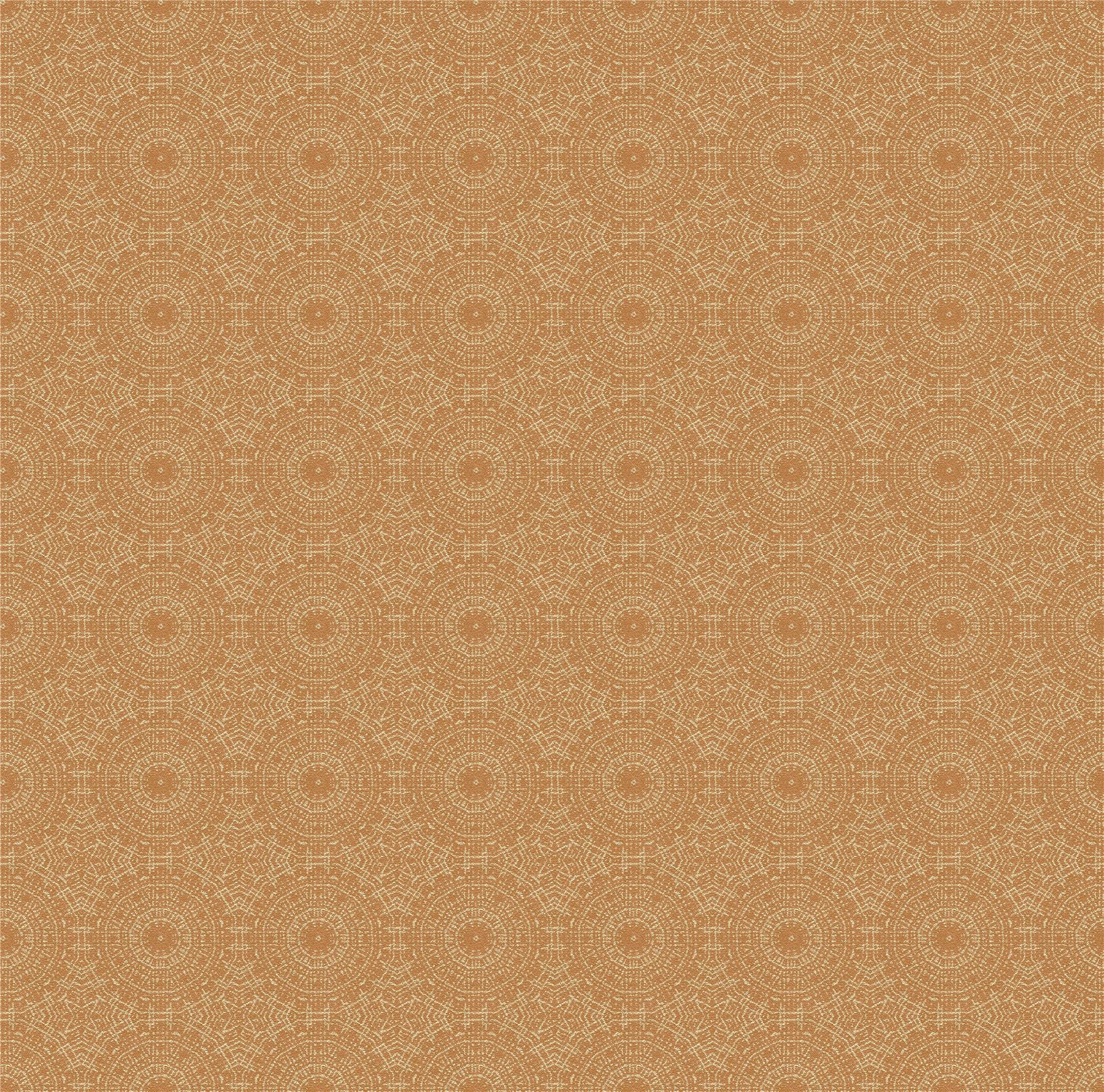 Symmetrical Chic Copper and Gold Wallpaper