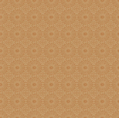 Symmetrical Chic Copper and Gold Wallpaper