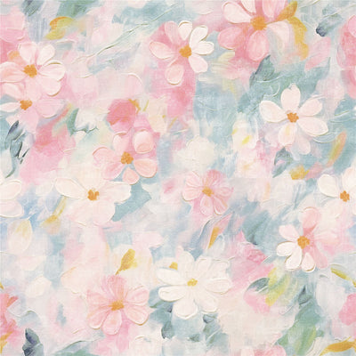 Oil Paint Floral Wallpaper