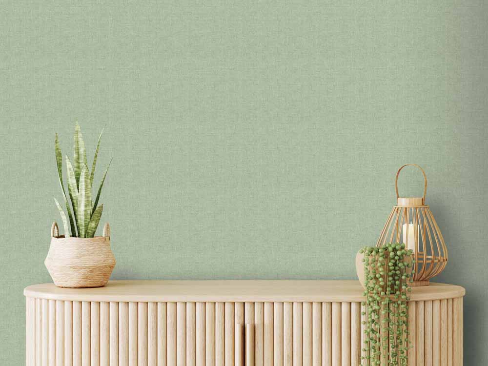Fabric Texture Sage Wallpaper
