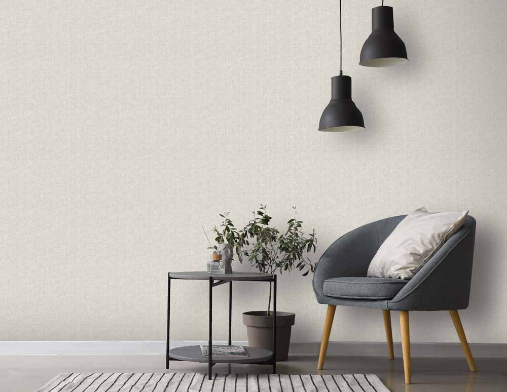Fabric Texture Neutral Wallpaper