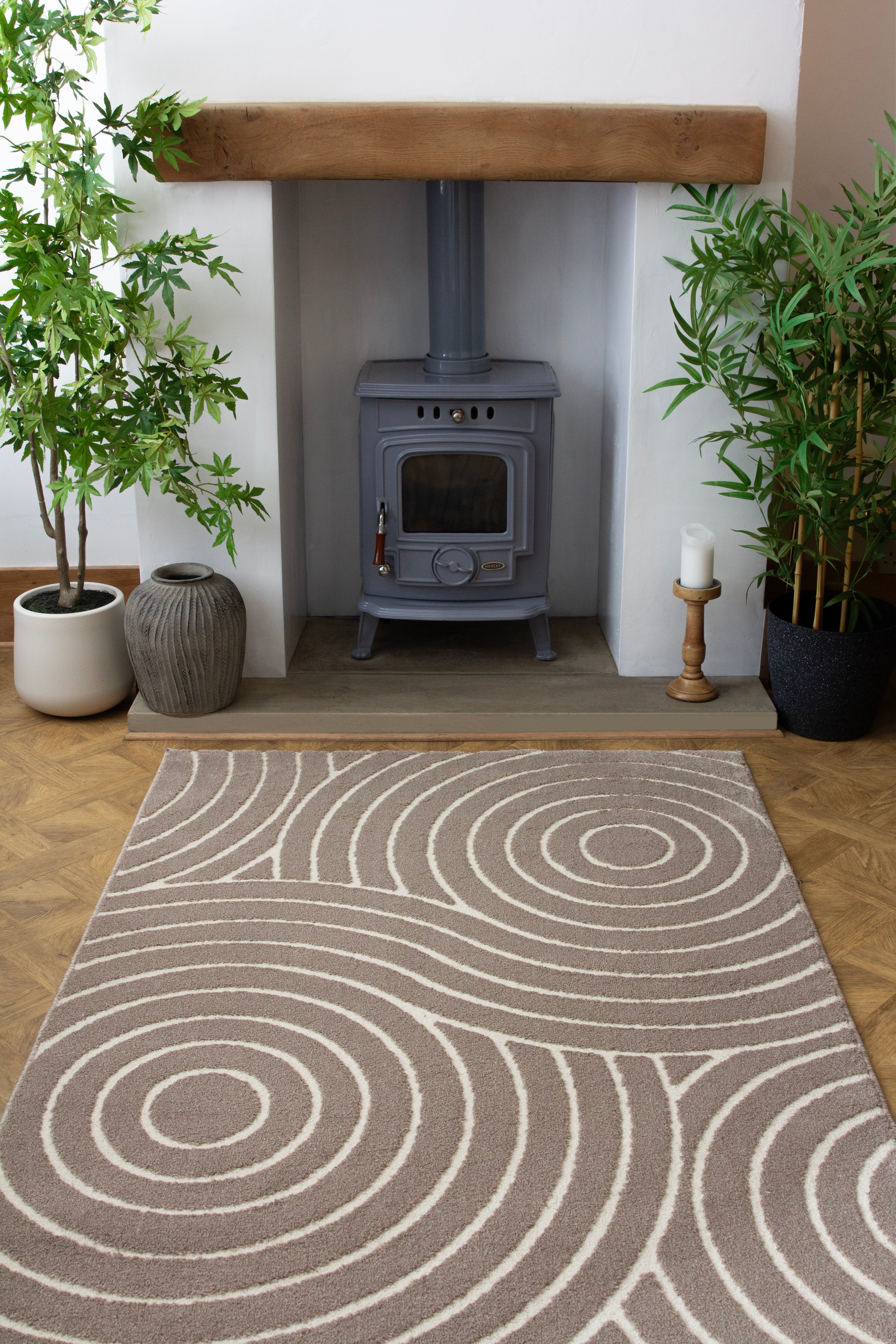 Rhythm Sculpt Natural Rug