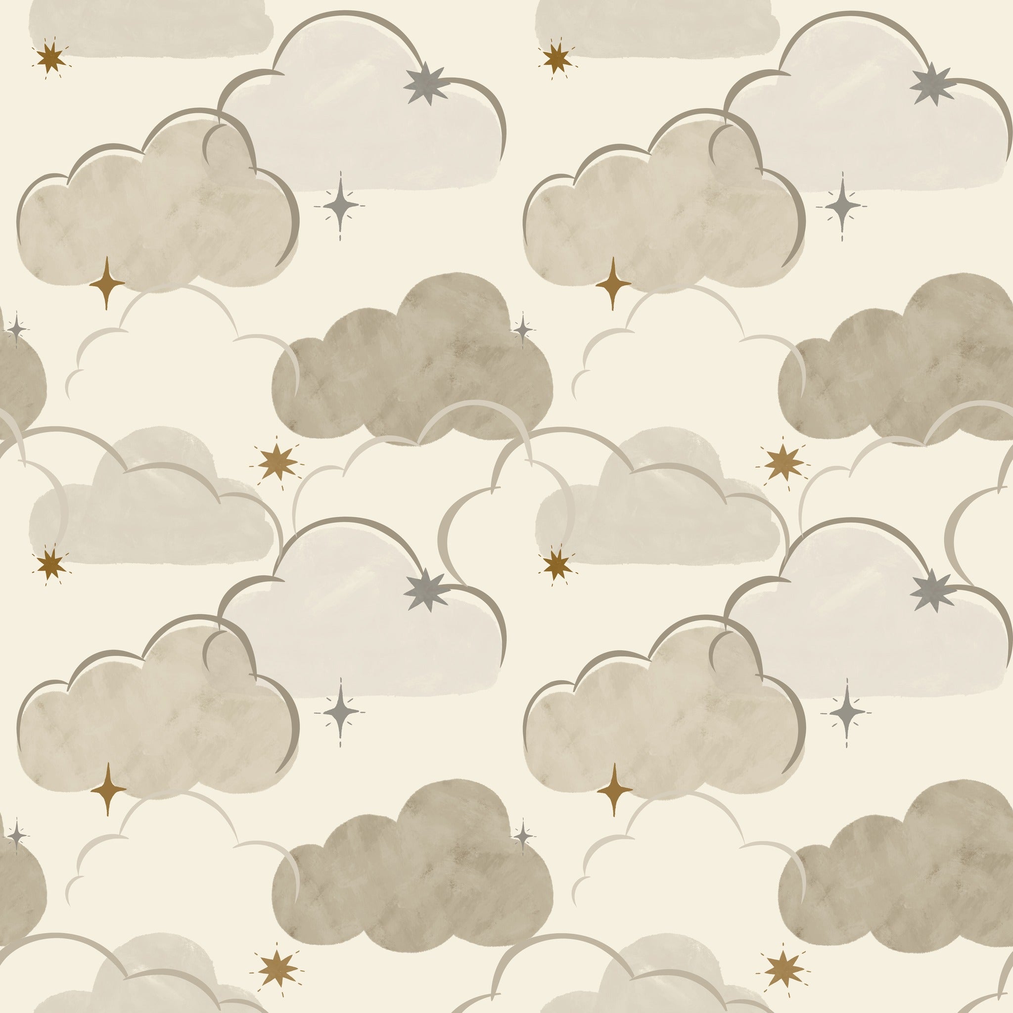 Every Cloud Beige Wallpaper