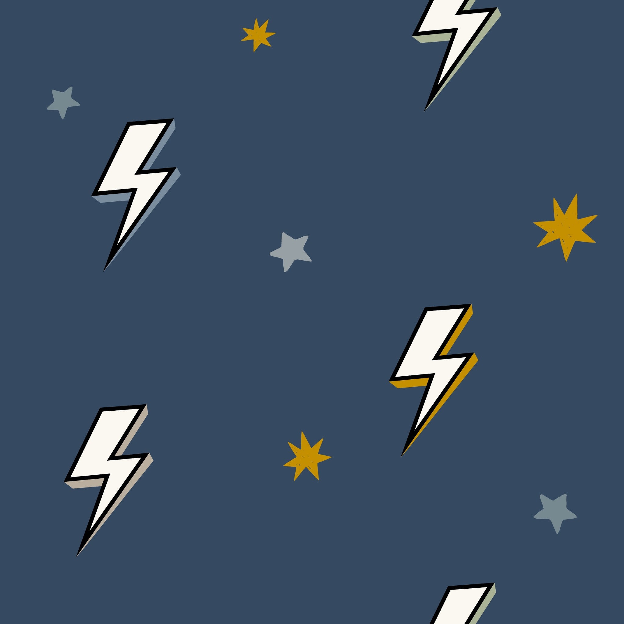 Bolt Navy Blue Wallpaper