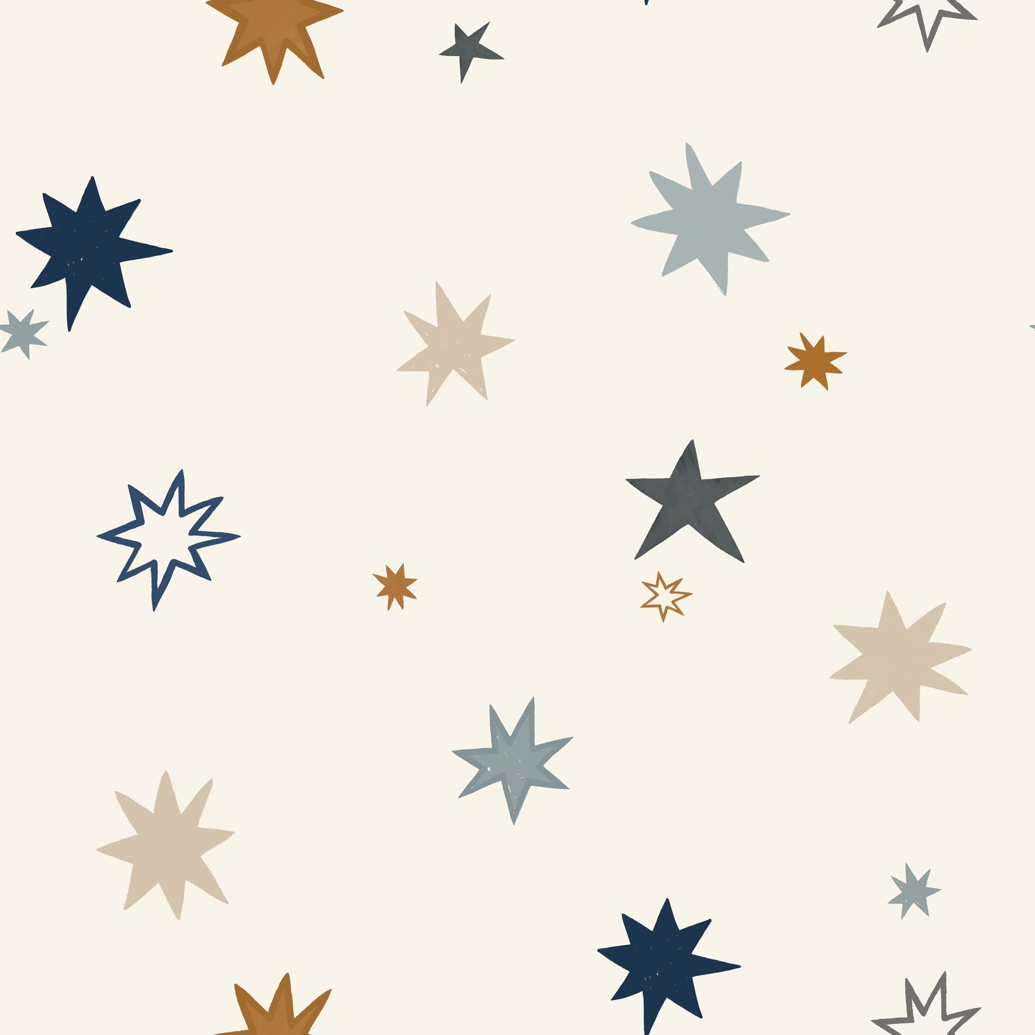 Supernova Blue & Blush Pink Wallpaper