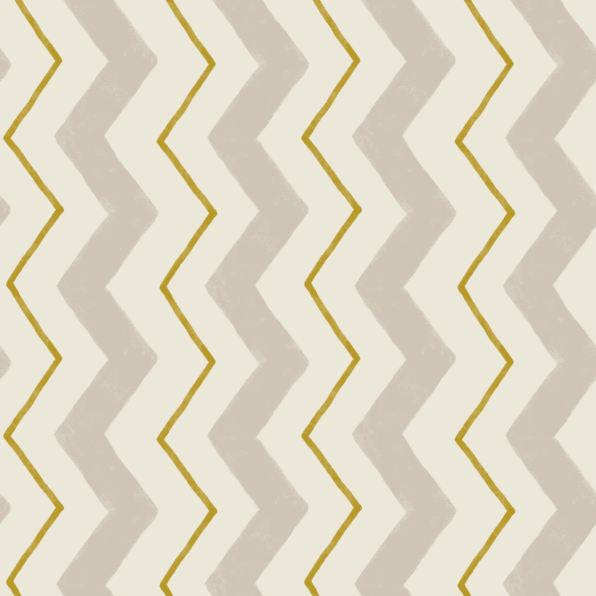 Blitzen Stripe Beige & Yellow Wallpaper