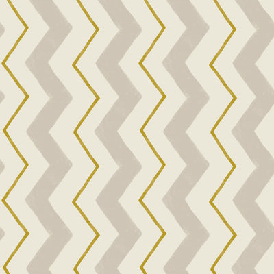 Blitzen Stripe Beige & Yellow Wallpaper