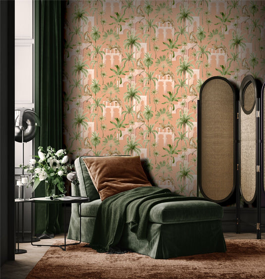 Leopard Arches Wallpaper