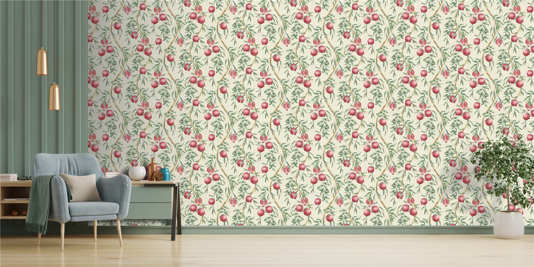 Pomegranate Trail Wallpaper