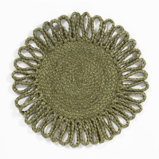 Thames Jute Star 36x36cm Olive Set of 2 Placemats