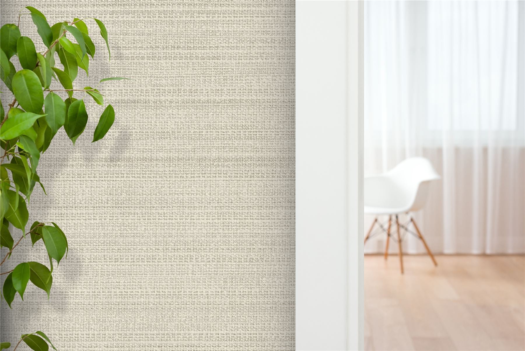 Raffia Texture Neutral Wallpaper