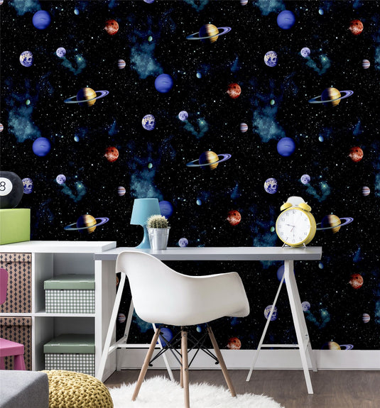 Cosmos Charcoal Wallpaper sw12