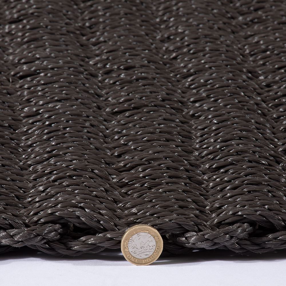 Didsbury Braided Polypropylene 45x75cm Slate Doormat