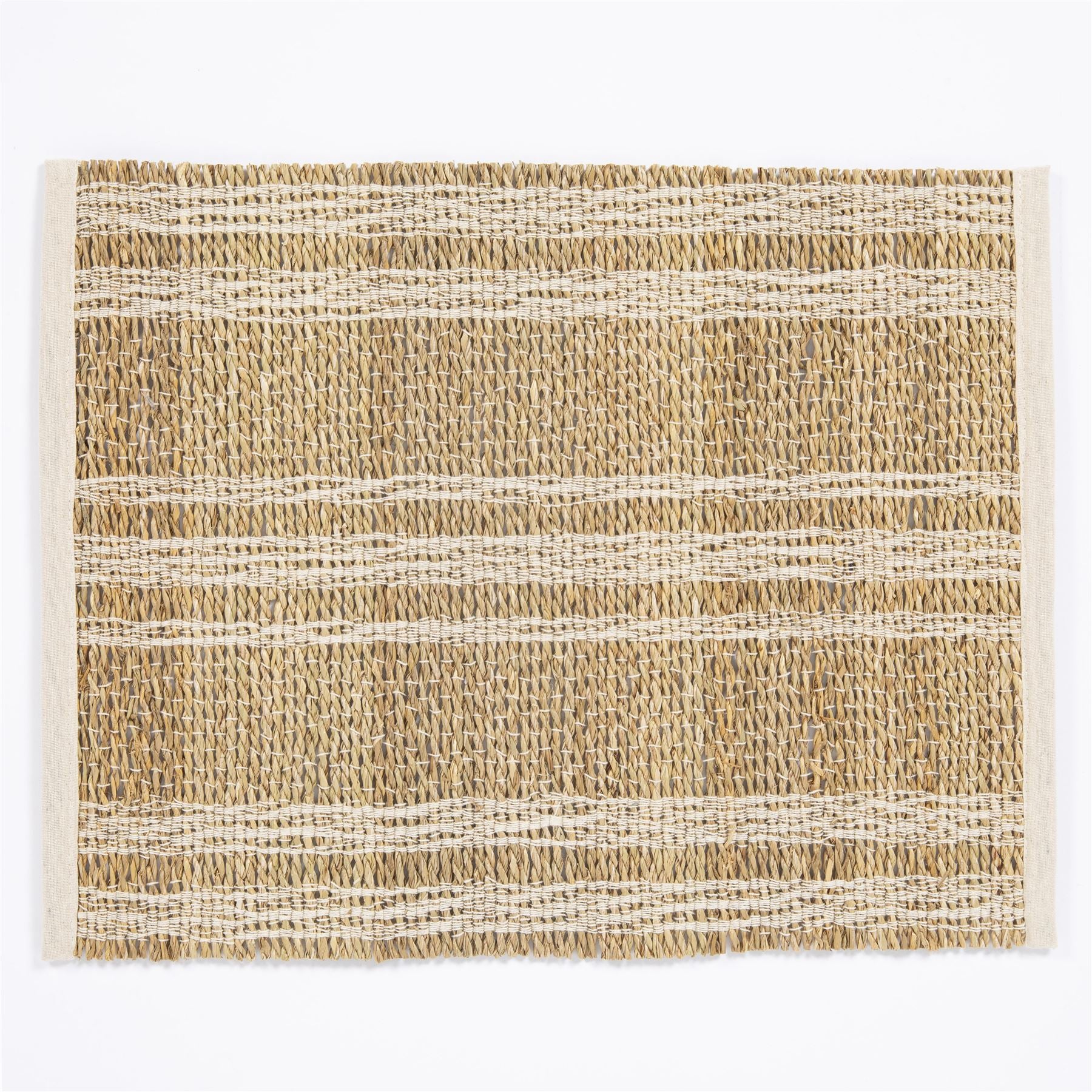 Tay Seagrass/ Cotton 35x45cm Cream Set of 2 Placemats