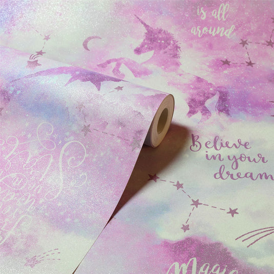 Galaxy Unicorn Blush Multi Wallpaper sw12