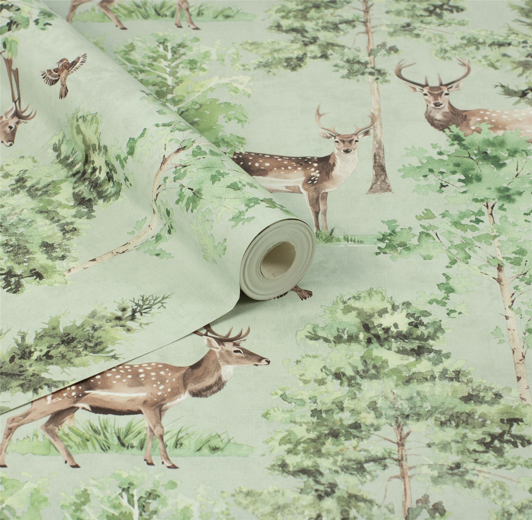 Deer Forest Natural Wallpaper